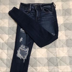 American Eagle distressed skinny jeans